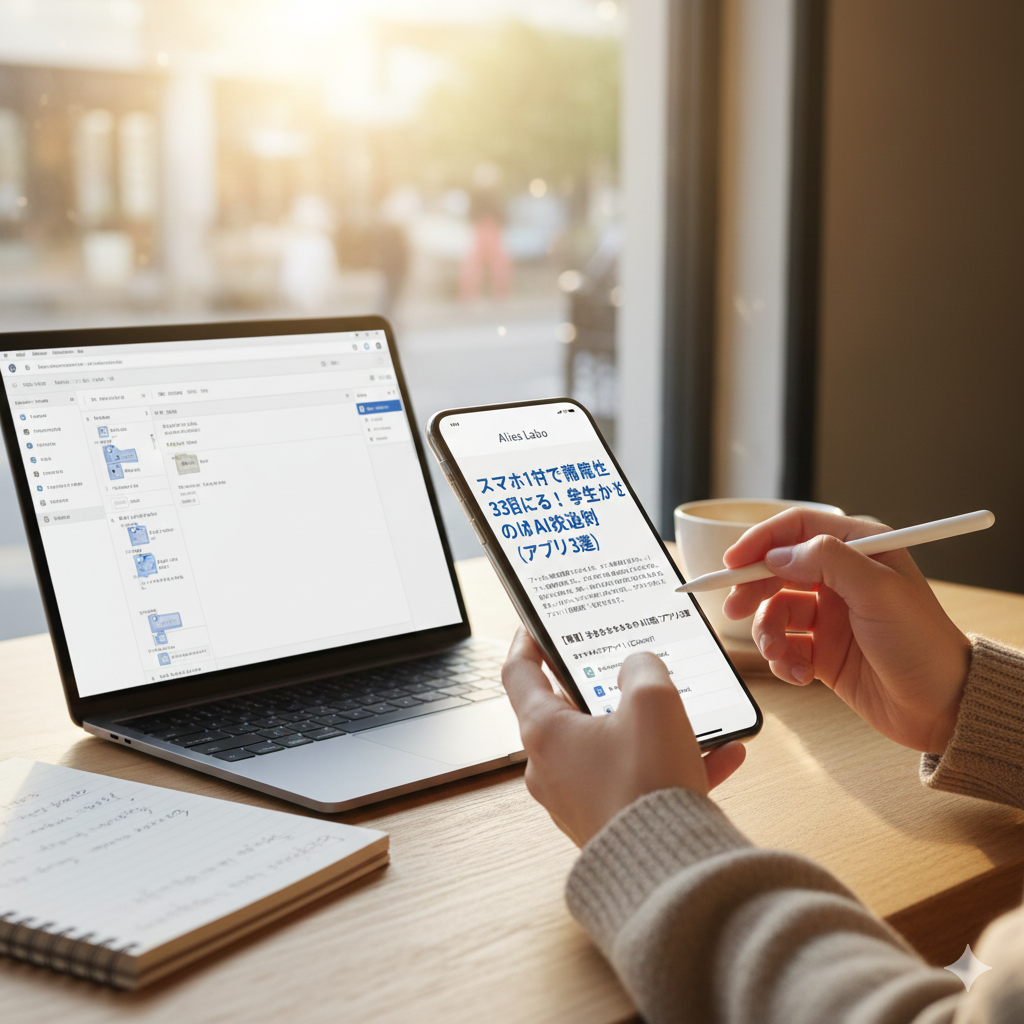 スマホ1台で生産性を3倍にする!学生のためのAI活用術(アプリ3選)